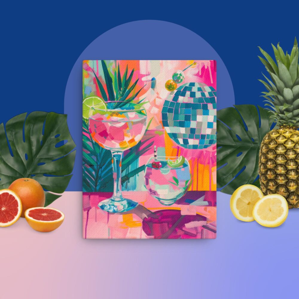 Disco and Cocktails canvas