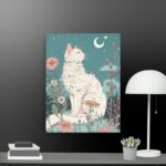 White Cat canvas