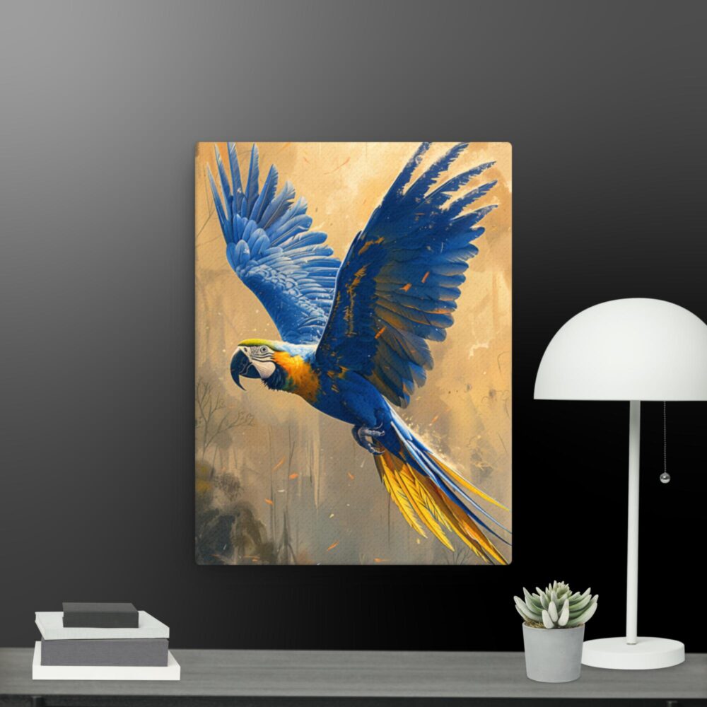 African Grey canvas