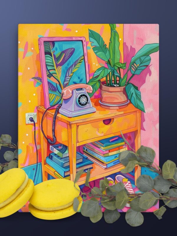 Colourful Scene canvas - 18×24