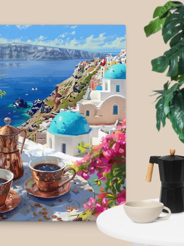 Coffee for two in Greece Thin canvas - 18×24