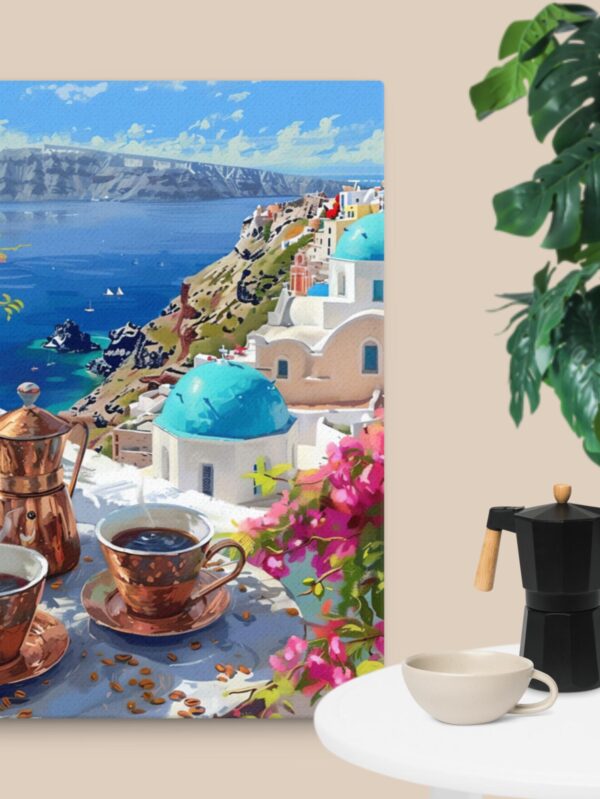 Coffee for two in Greece Thin canvas - 24×36