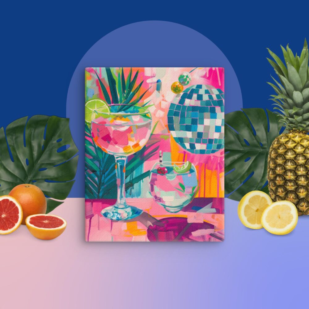 Disco and Cocktails canvas - Image 5