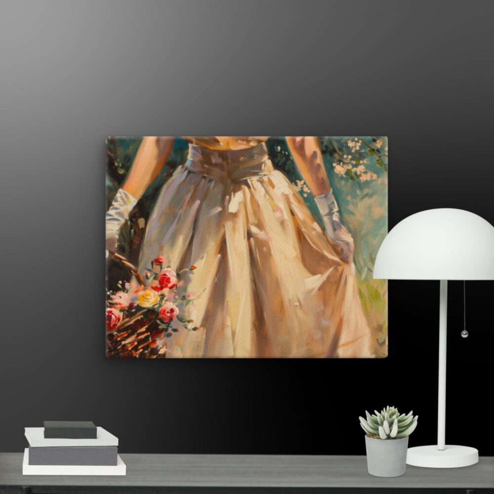 The Woman In The Garden canvas - Image 10
