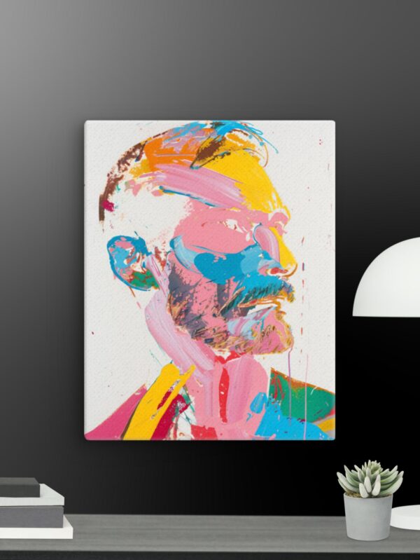 The Colourful man canvas - 11×14