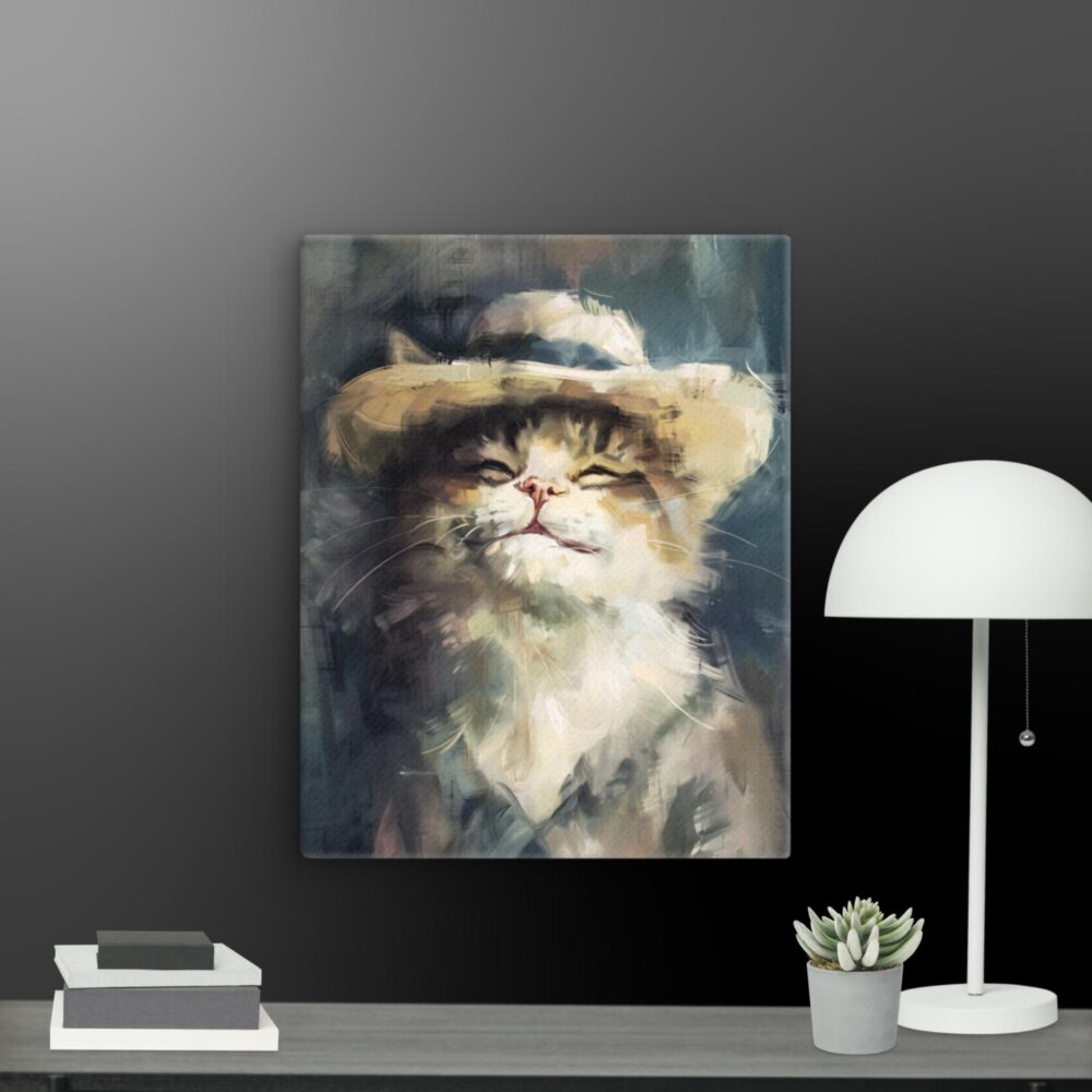 Smiling cat canvas (collection 3) - Image 8