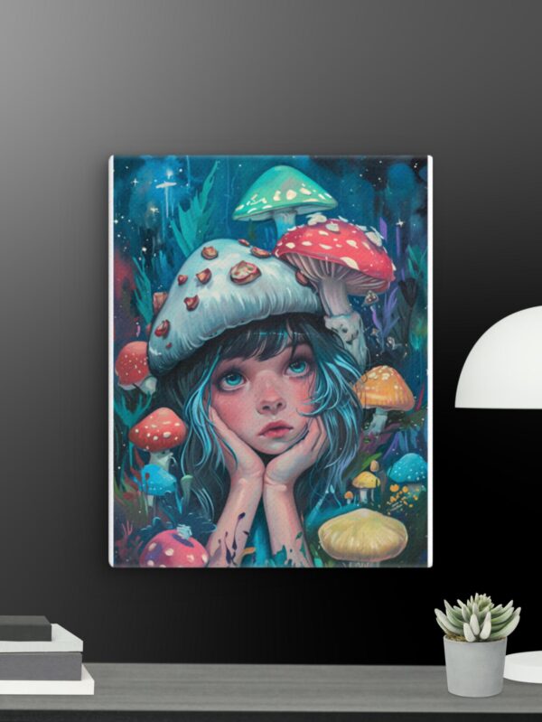The Mushroom Garden canvas - 11×14