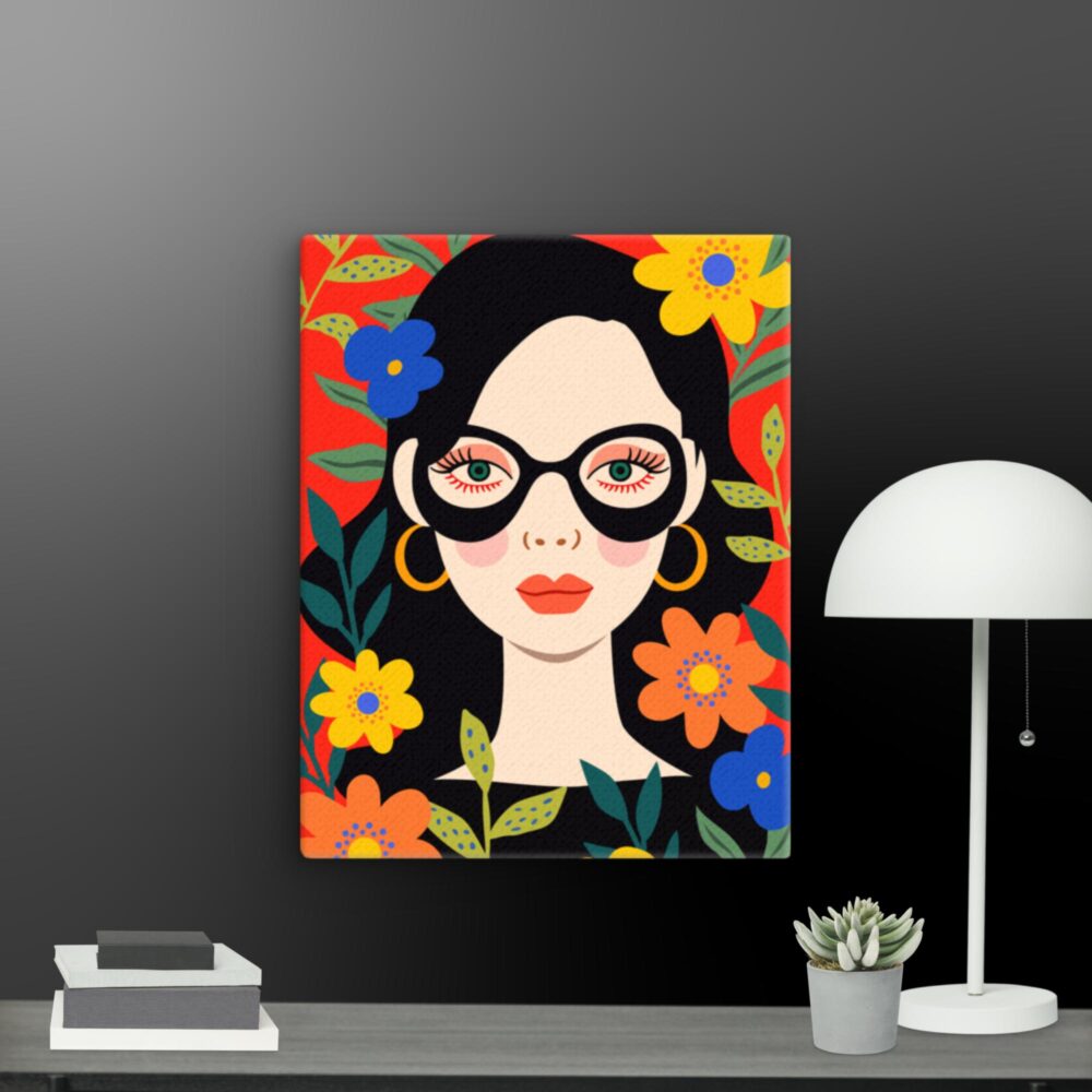 Woman in the Garden canvas - Image 8