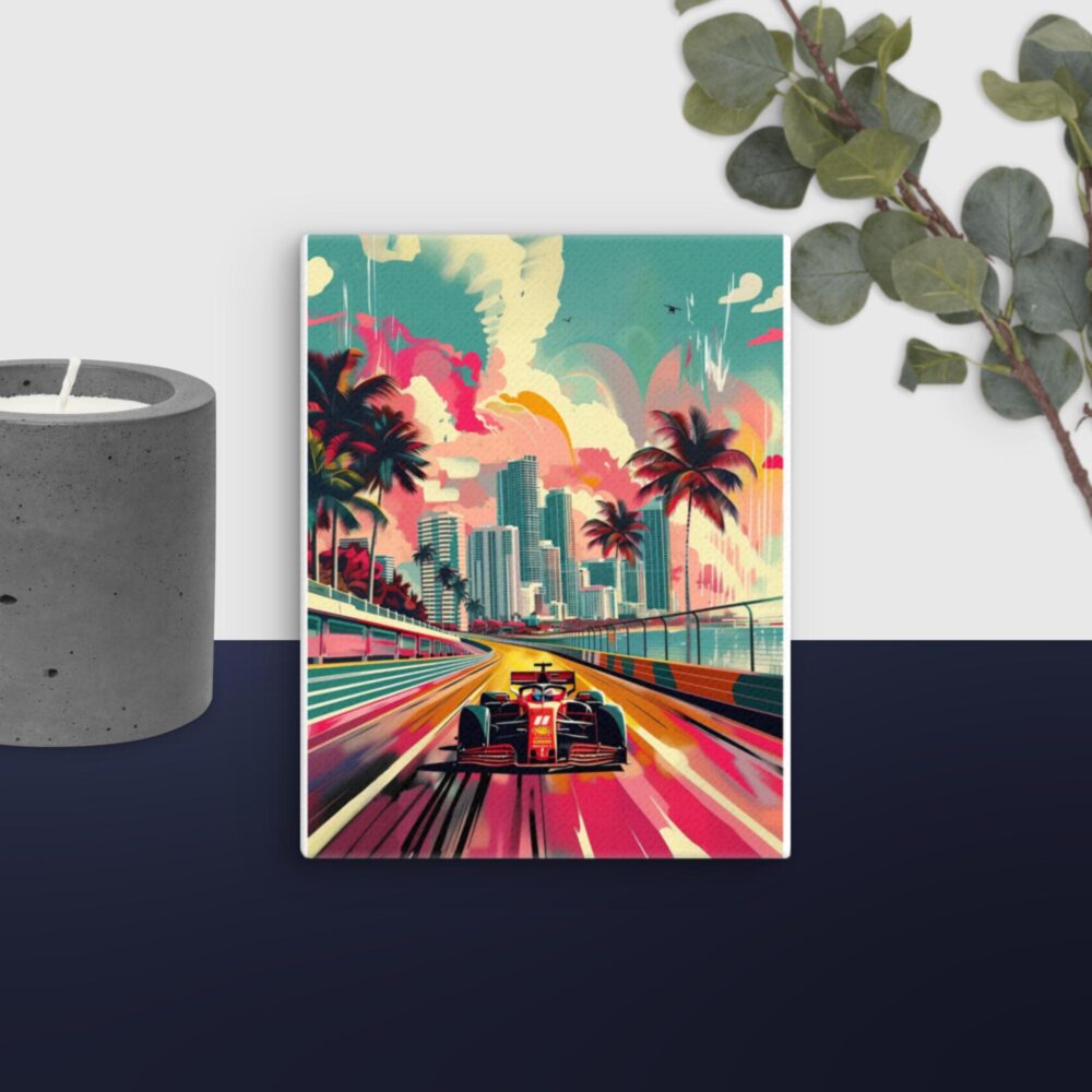 Colourful Racing Car canvas - Image 6