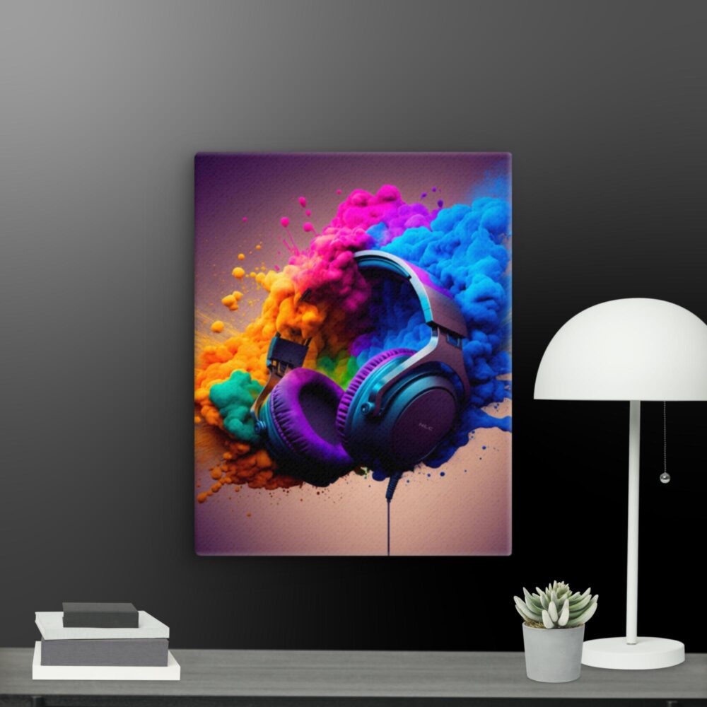 Colourful gaming headset canvas - Image 8