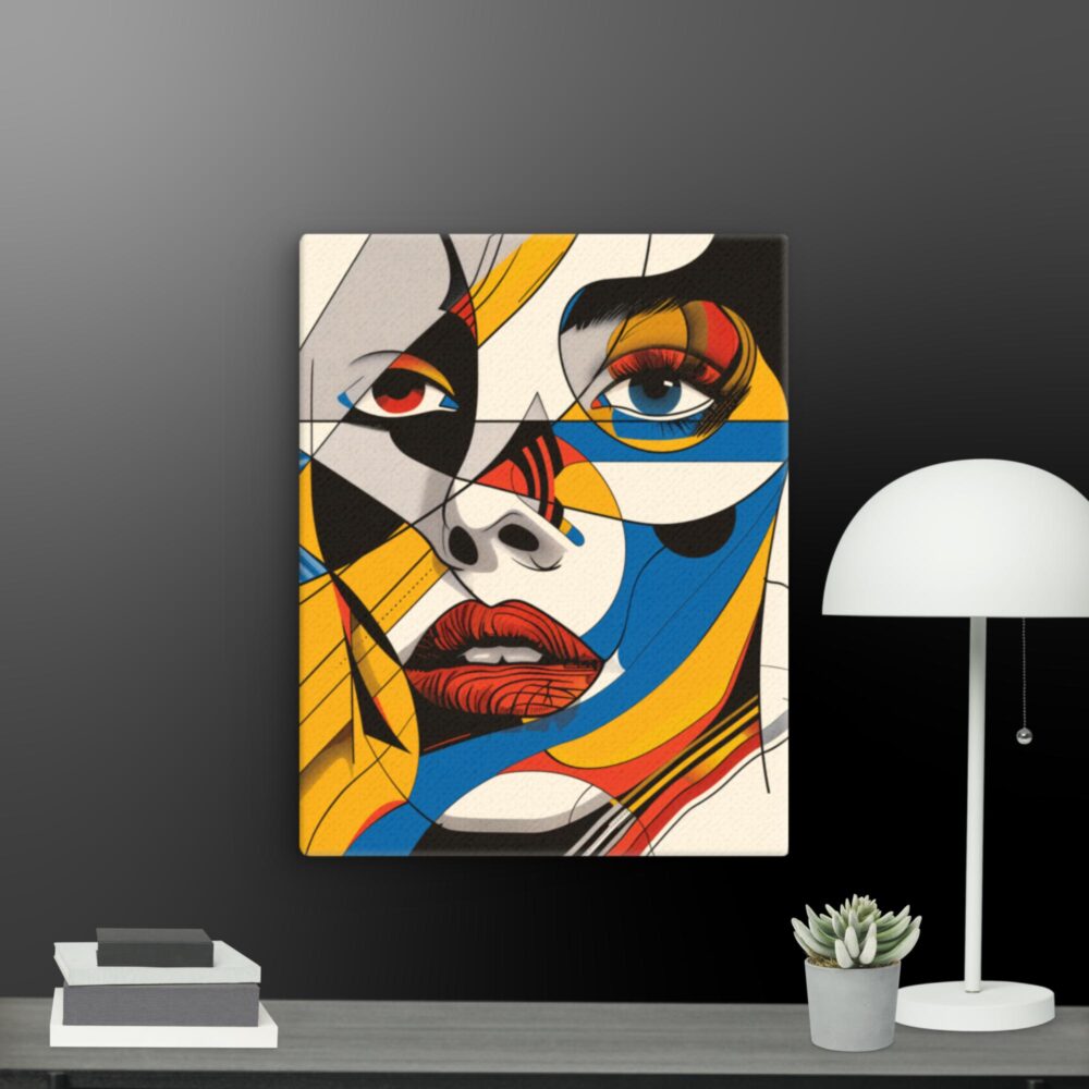 AI Woman close up canvas - Image 8