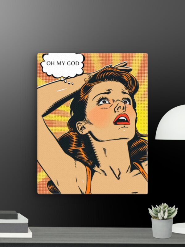 Pop Art oh my god canvas - 11×14