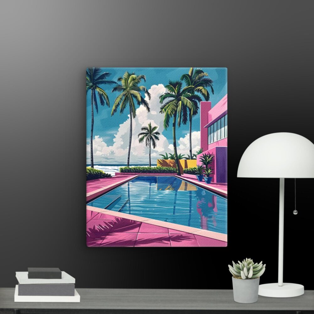 By the pool canvas - Image 7