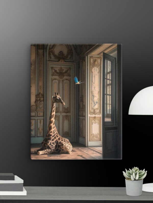 Giraffe Scene canvas - 11×14