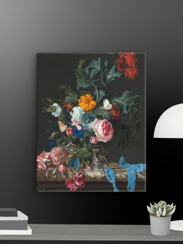 Floral Scene canvas - 11×14