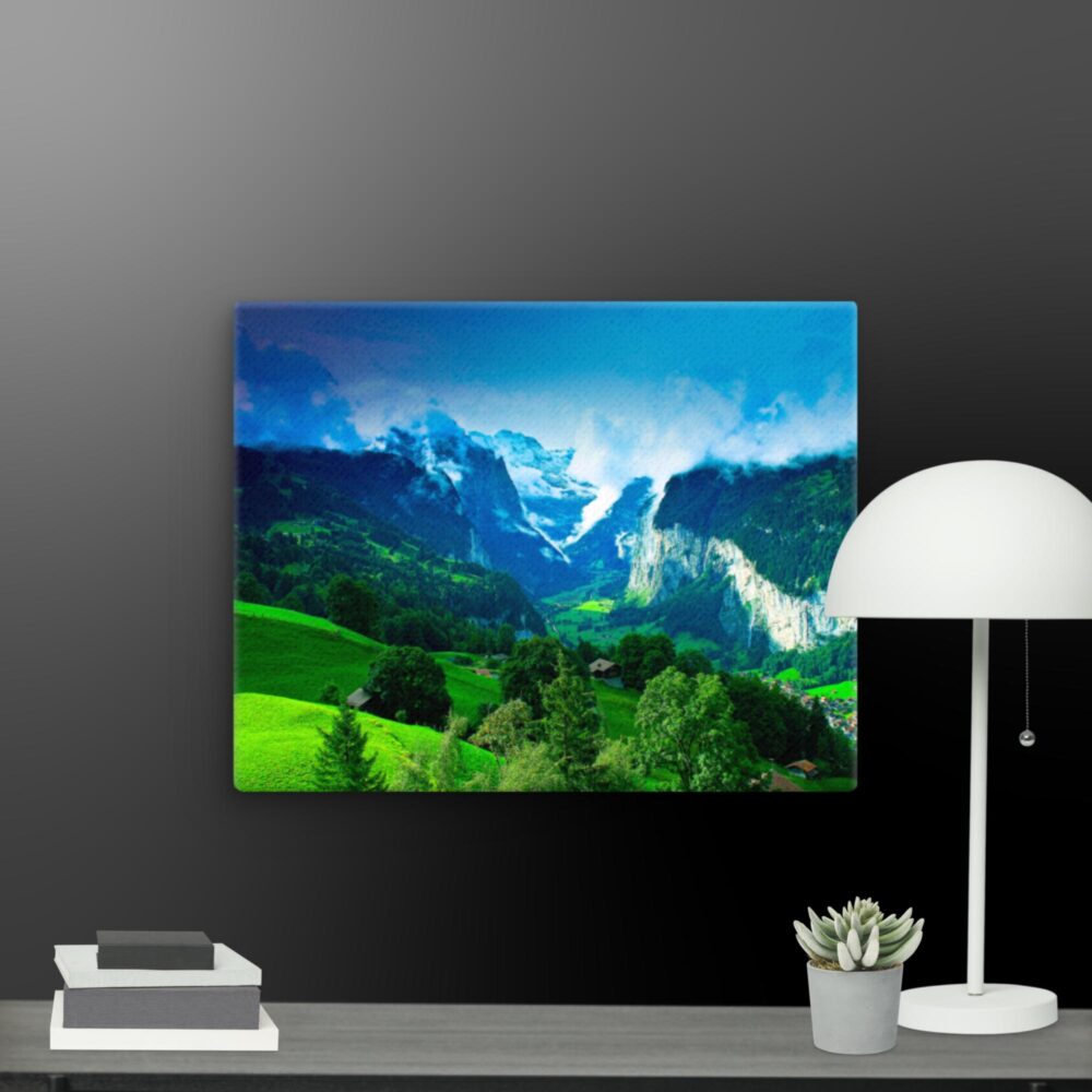 Mountain scene canvas - Image 10