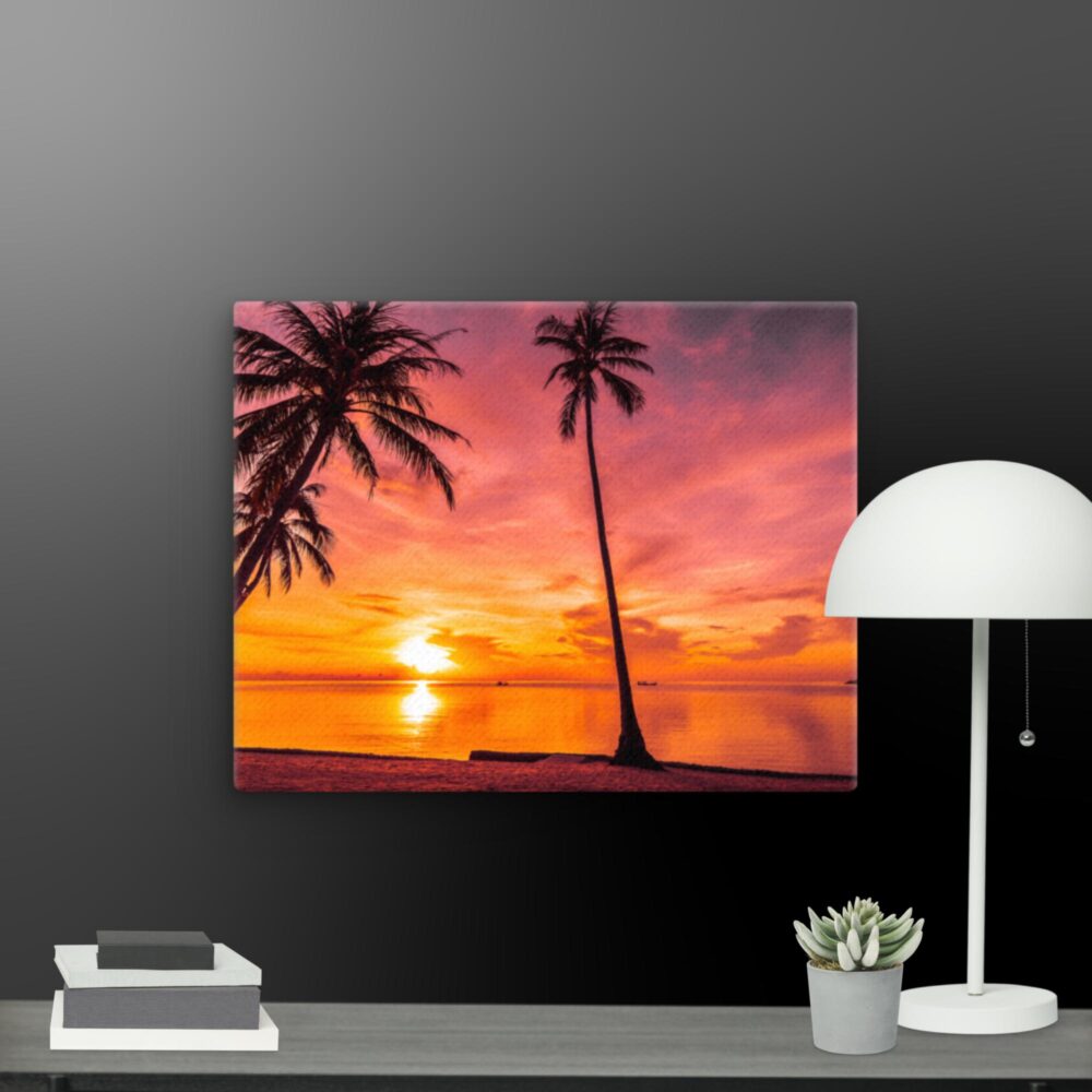 Tropical beach canvas - Image 10