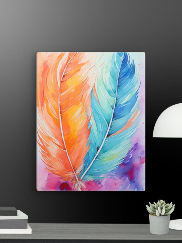 Two feathers canvas - 11×14