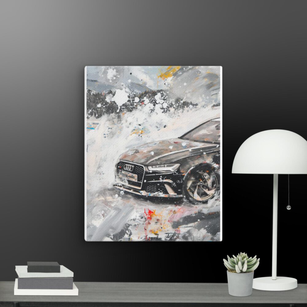 Audi car scene canvas - Image 8