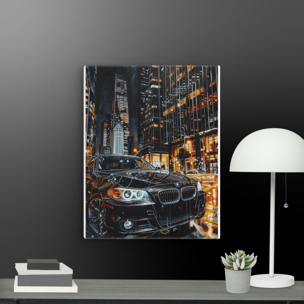 Black BMW Scene canvas - Image 8