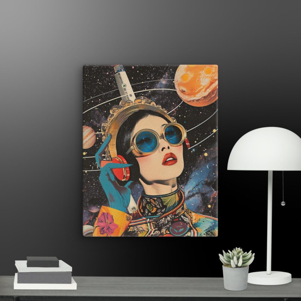 Woman in space canvas - Image 8