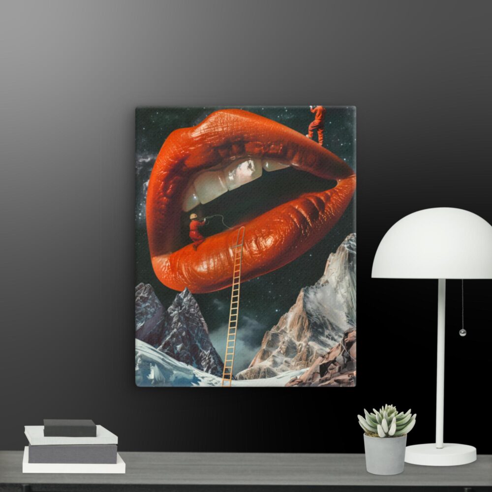 Lips in space canvas - Image 8