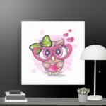 Owl Thin canvas