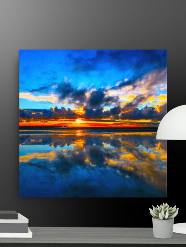 The golden sky canvas - 12×12