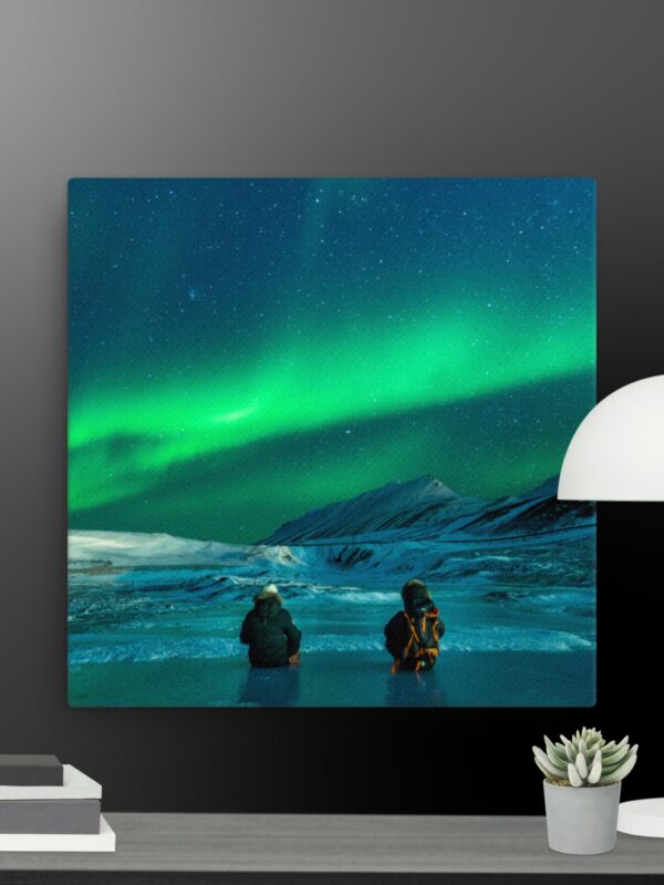 The Aurora lights canvas - 12×12