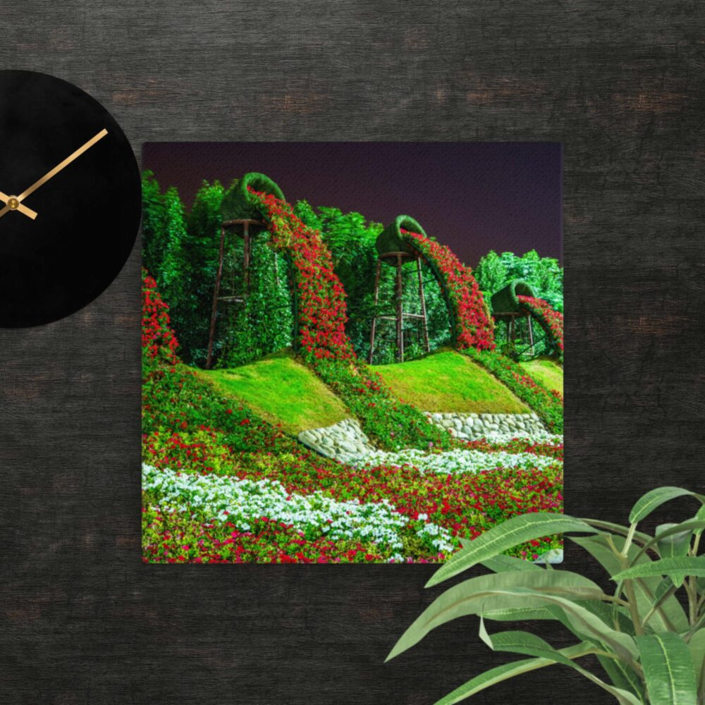 Rows of Flowers canvas