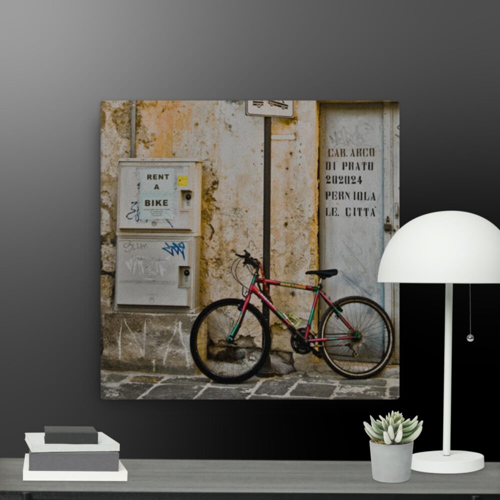 Italy Collection Bike Scene canvas