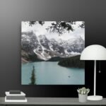 Snowy Mountain Scene canvas
