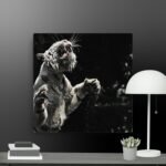 Tiger in the Water canvas