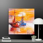 Ships at Sea canvas