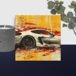 Car Scene canvas