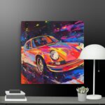 Car Pop Art Style Canvas
