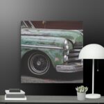 Old car canvas