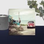 Old car canvas