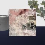 Vintage car canvas