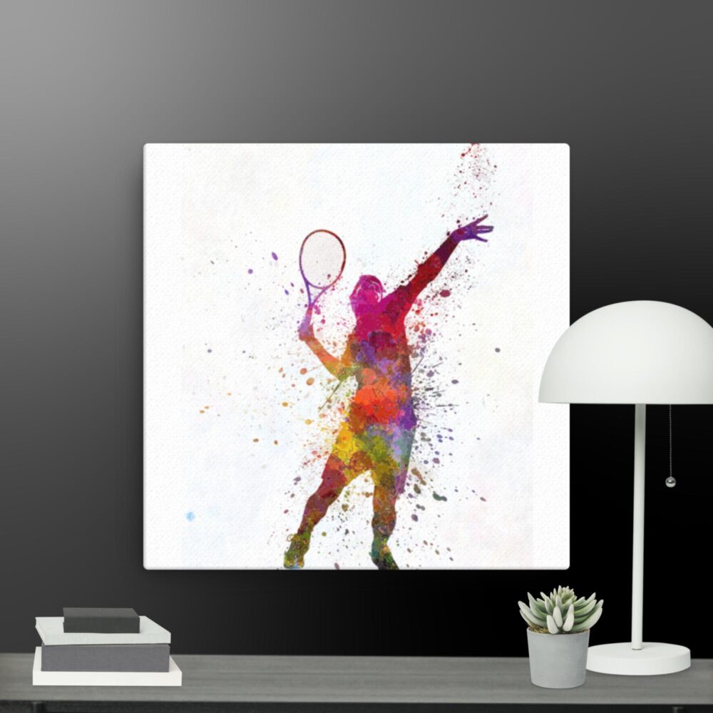 Tennis player canvas