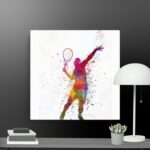 Tennis player canvas