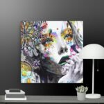 The Colourful lady canvas