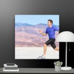 Man running canvas