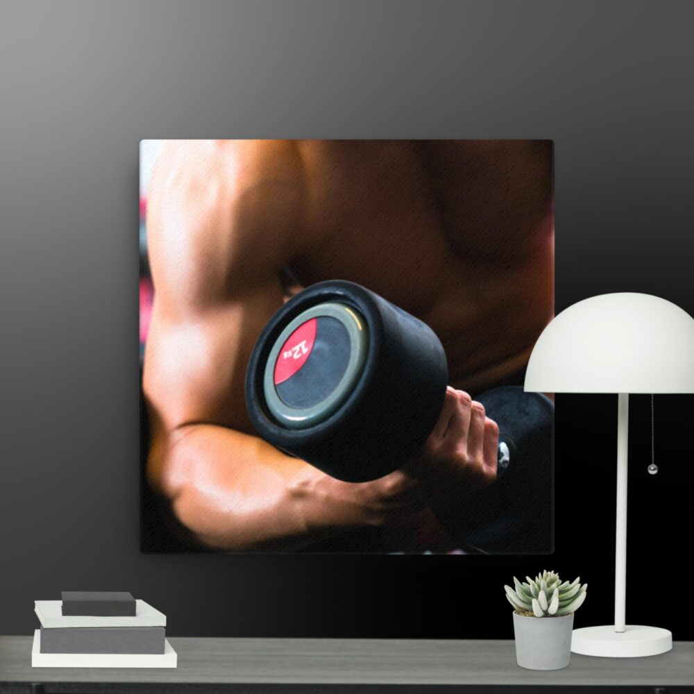 Gym scene canvas