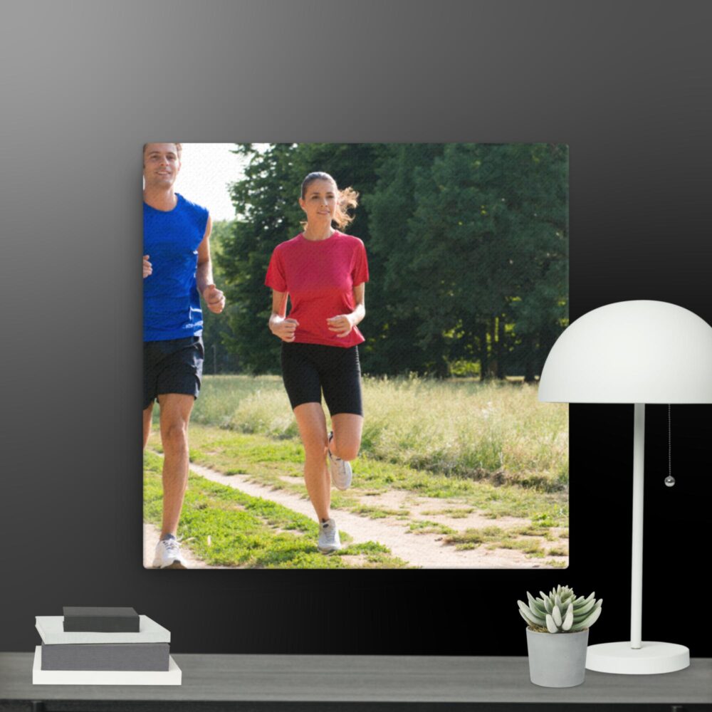 Fitness scene canvas