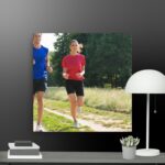 Fitness scene canvas