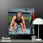 Lifting weights canvas