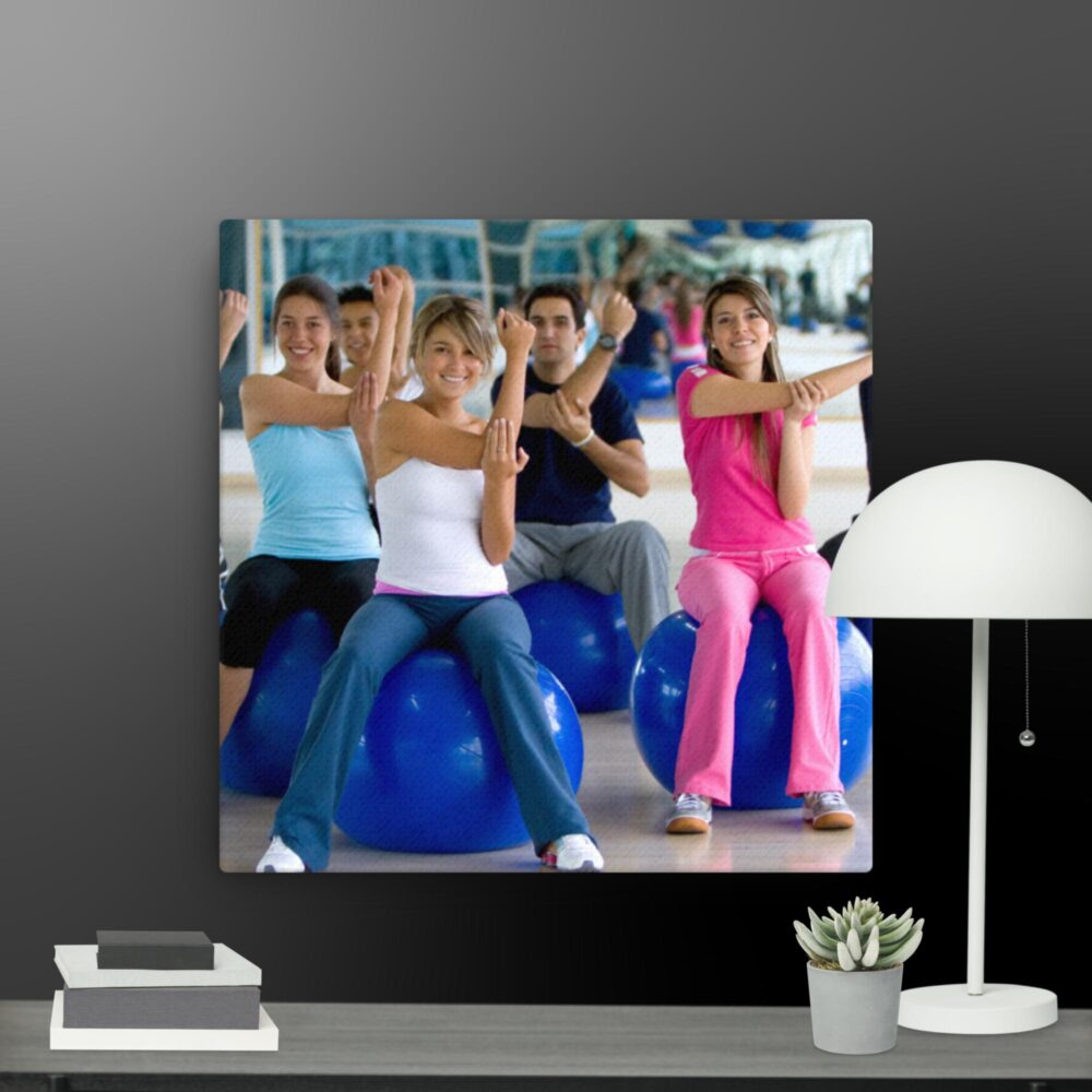 Fitness scene canvas