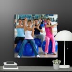 Fitness scene canvas