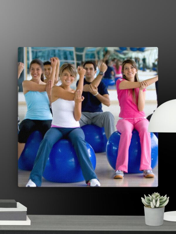 Fitness scene canvas - 12×12